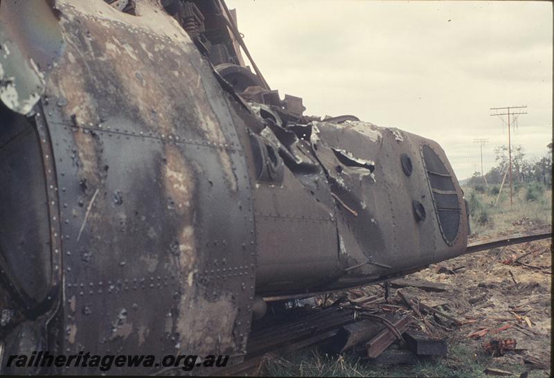 P11987
Y class 1105, top detail, Mundijong Junction accident. SWR line.
