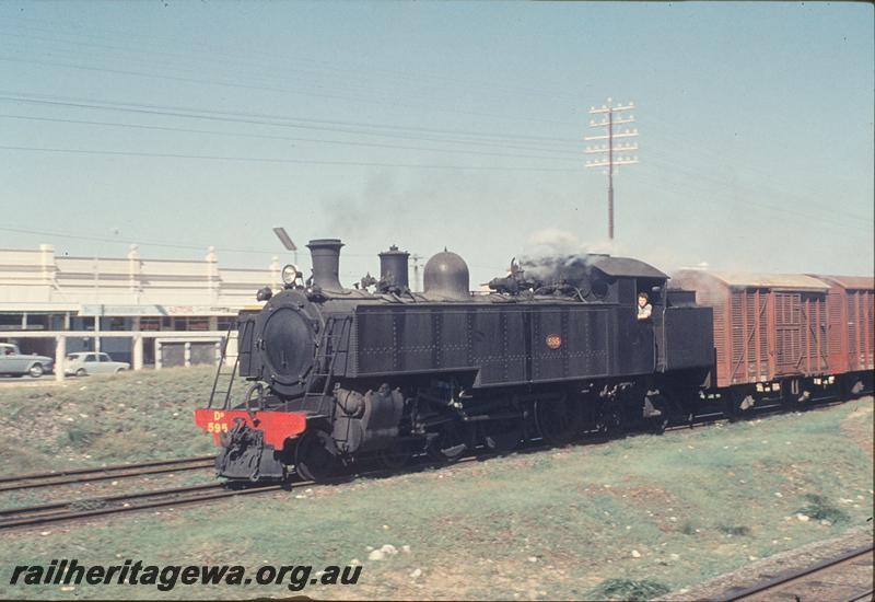 P12174
DD class 595, down goods, Mosman Park. ER line.
