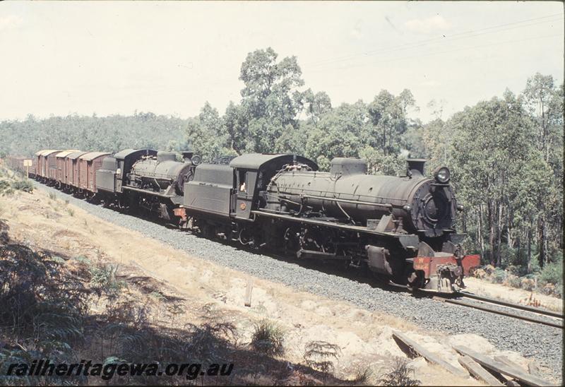 P12407
W class 922, W class, 331 goods, near Newlands. PP line
