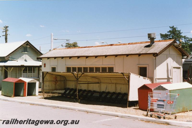 P12608
Bicycle shed, bicycle lockers, relay room, Armadale Station, SWR line
