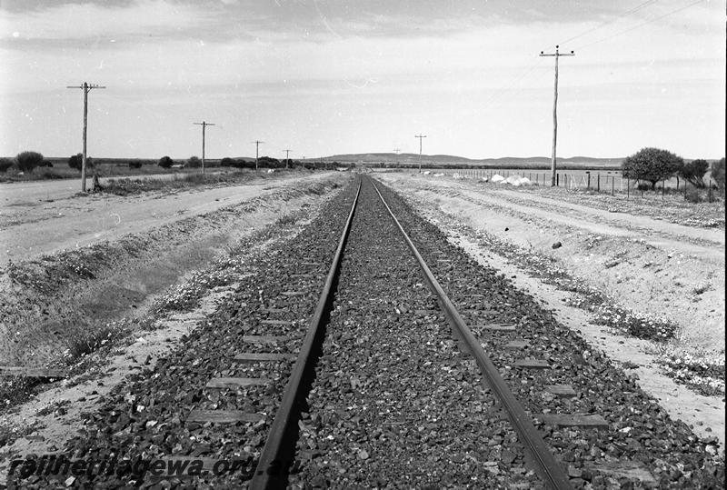 P12763
Track, well ballasted, view along the track, location Unknown.
