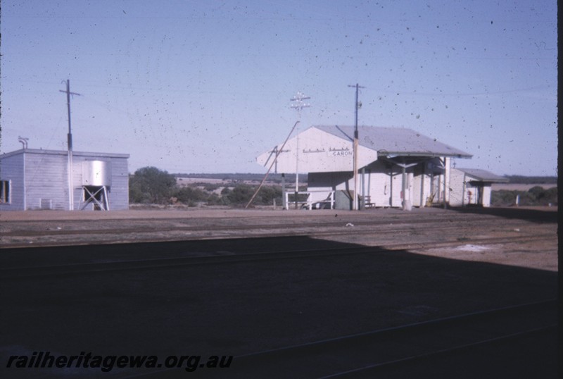 P12850
Station buildings, Caron, EM line, trackside view
