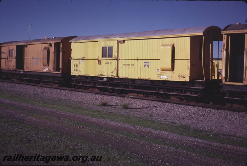 P12901
Z class 48-P, Forrestfield Yard, side and platform end view, stowed.

