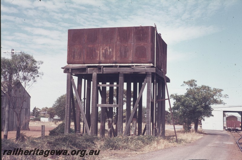 P13003
Water tower, goods shed, Beverley, GSR line, side on view
