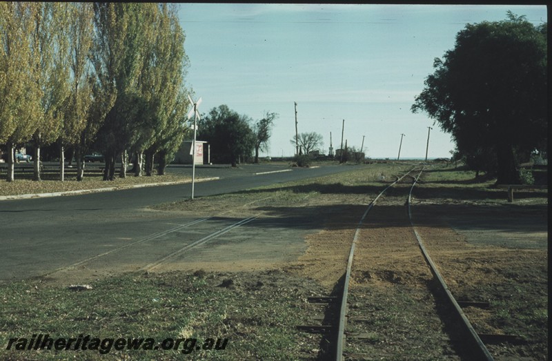 P13028
Trackage from the yard to the jetty, Busselton, BB line, view along the line.
