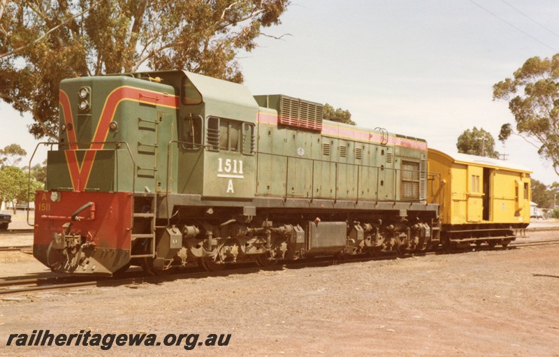 P13051
A class 1511, Z class brakevan, Corrigin, NWM line, front and side view
