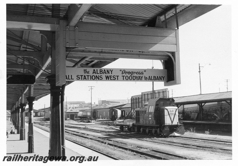 P13225
14 of 23 views of the destination boards on the platforms of Perth Station. These boards were removed on 4th and 5th of December, 1982. 
