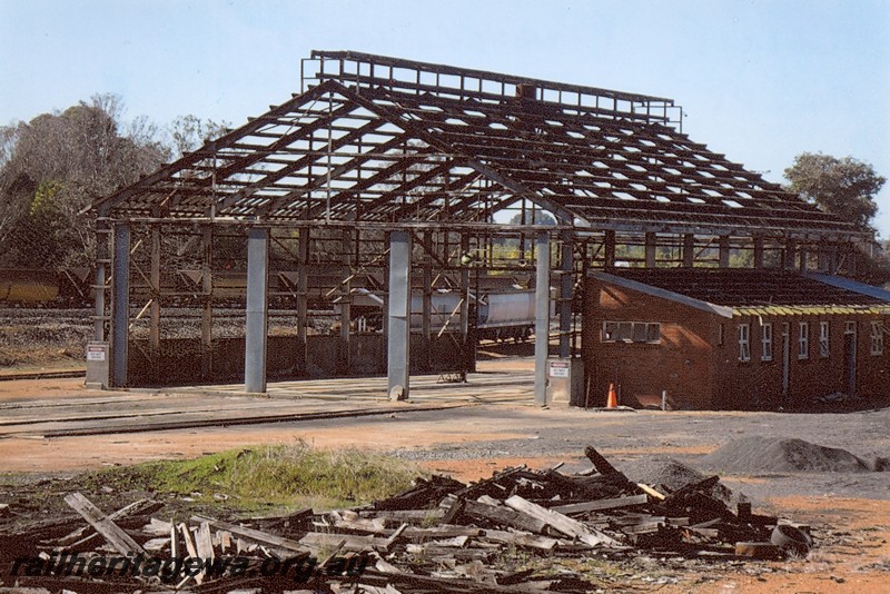 P13320
Wagon Maintenance Depot, former, Collie, BN line, being demolished
