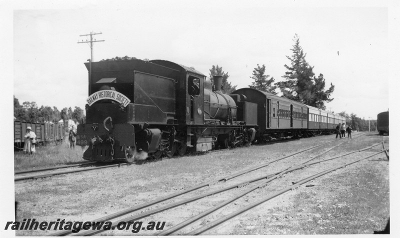 P13340
MSA class 499, Dwellingup, PN line, end and side view, ARHS tour train
