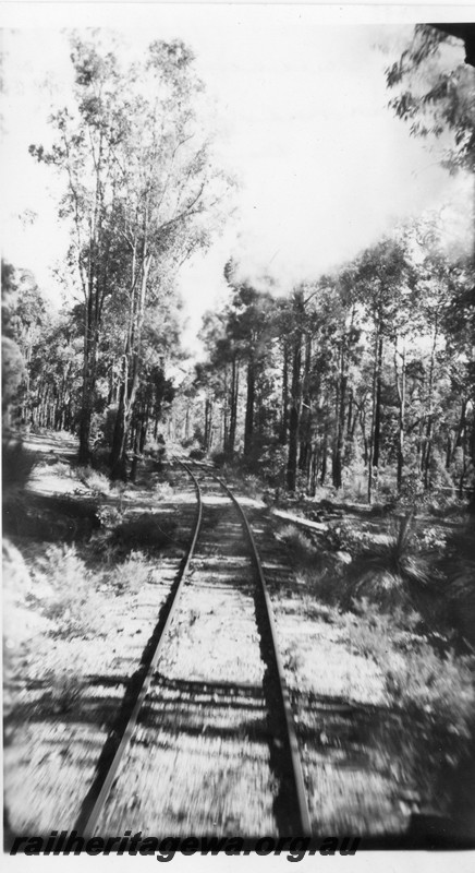 P13351
Track, near Jarrahdale, view along the track on ARHS Jarrahdale Outing 
