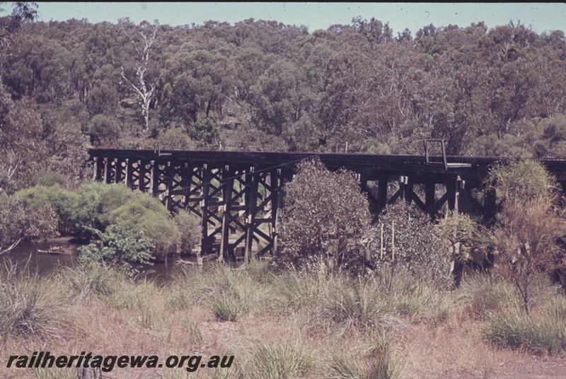 P13434
Trestle bridge, Tullis Bridge over the Hotham River near Tullis siding, PN line
