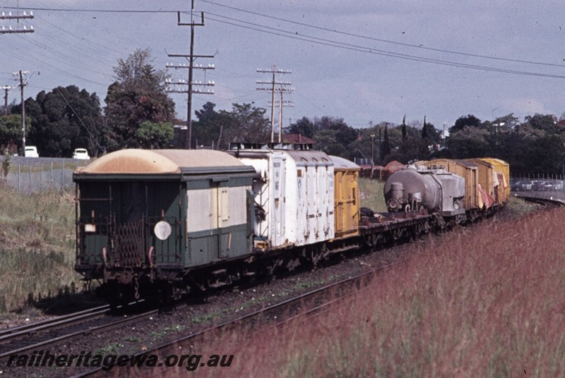 P13492
Z class 9 brakevan on suburban goods train, Bayswater, end and side view.
