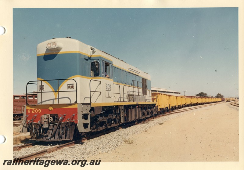 P13523
K class 209 in original livery, Midland, front and side view.
