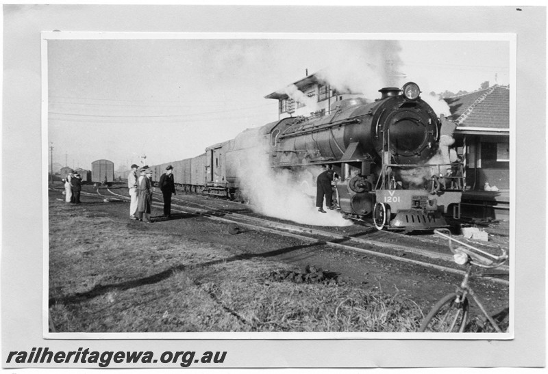 P13630
V class 1201, on a test coal train, Brunswick Junction, SWR line, (Ref; The Westland, issue 282, page 16)
