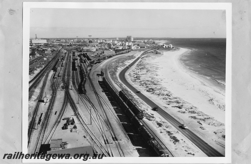 P13651
Marshalling yard, Leighton, elevated view looking south.
