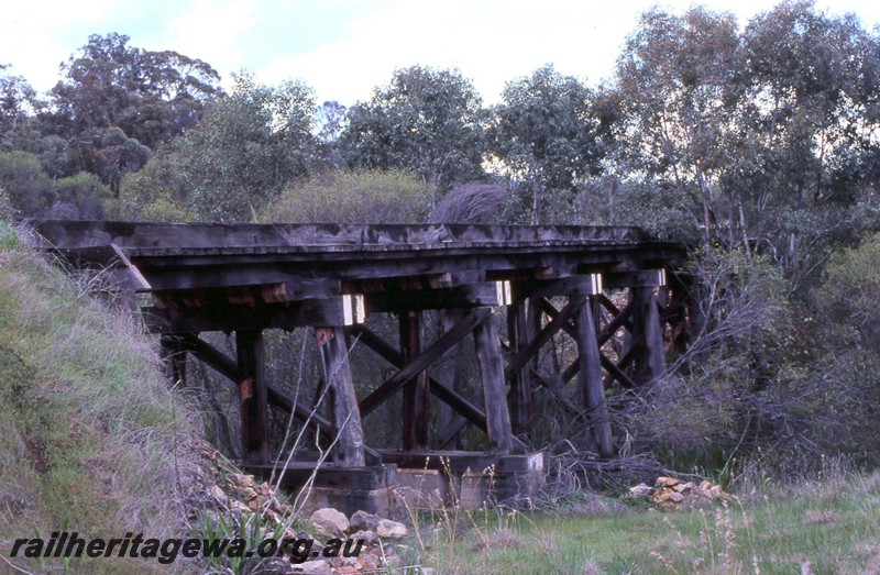 P13679
Trestle bridge, Clackline, CM line, view from west side.
