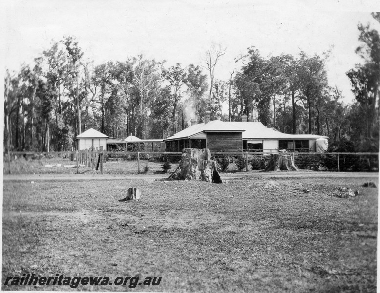 P13696
6 of 6 images of the mill town of Jarnadup, renamed Jardee in 1925, overall view of the hospital buildings.
