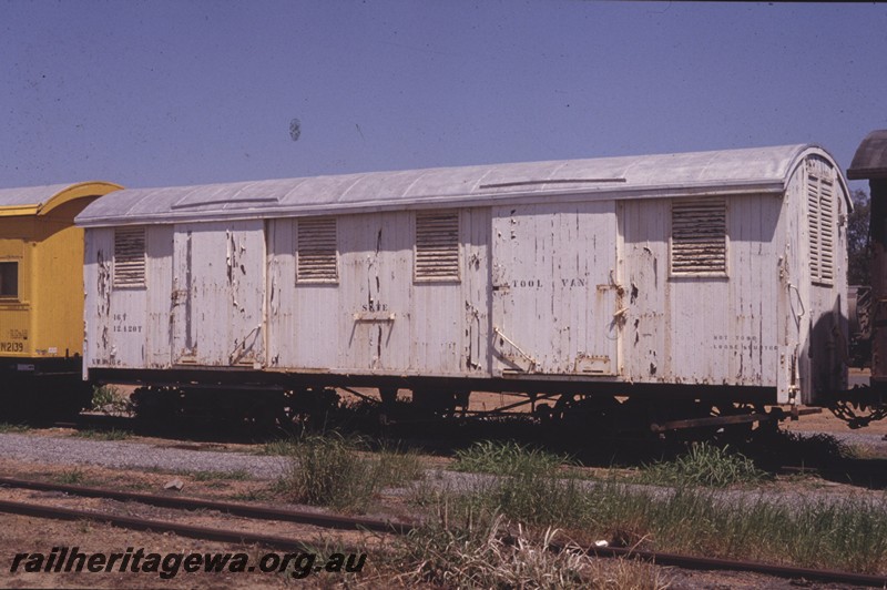 P13791
VW class 10162, ex VA class bogie van, Forrestfield, side and end view.
