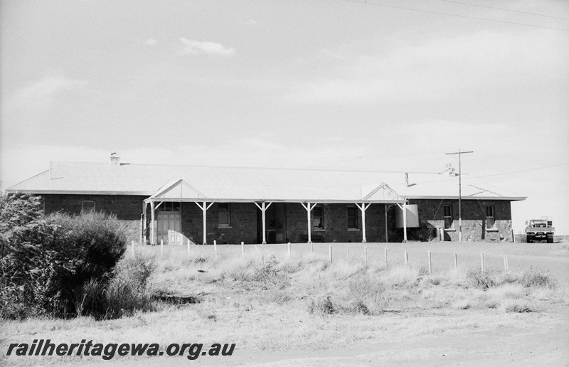 P13891
Station building, Menzies, KL line, view of the rear of the building
