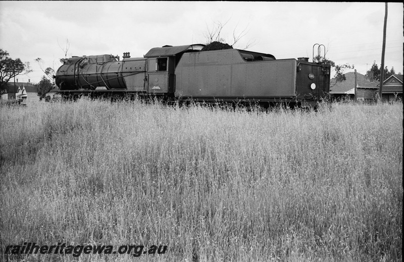 P13917
S class 546, East Perth loco depot, side and rear of tender view.
