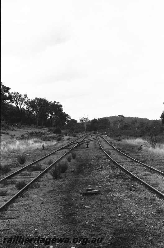 P13958
Trackwork with a crossover, Bowelling, BN line, view along the track.
