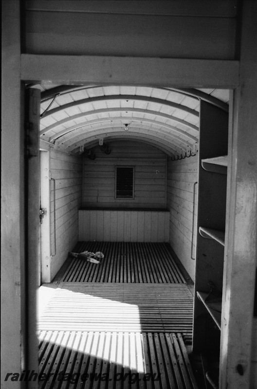 P14007
2 of 4 internal views of Z class 129 brakevan, view along the van towards the dog box at the end of the van
