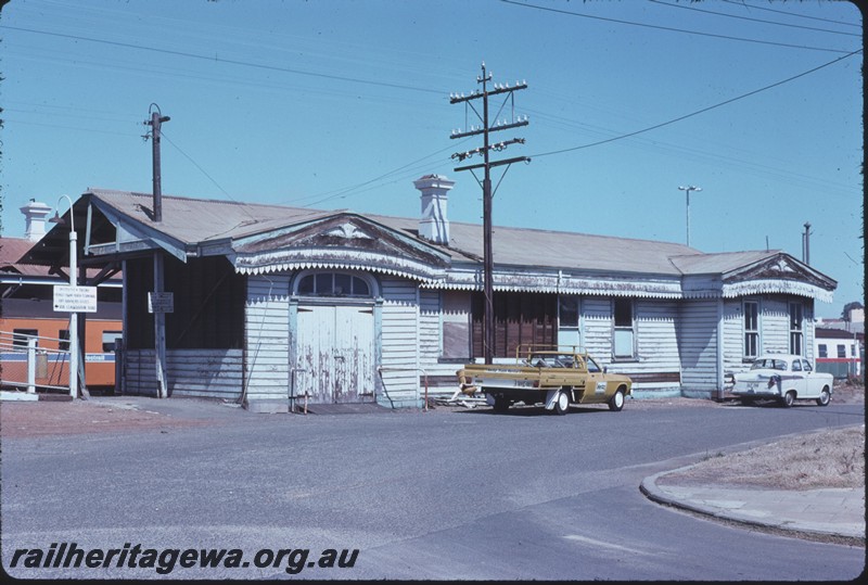 P14252
Station building, Claisebrook, view from north side of station, ER line.
