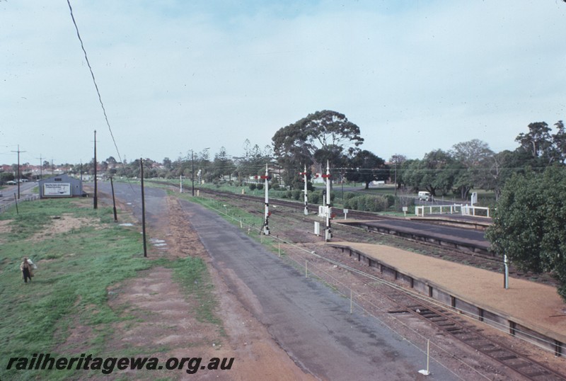 P14396
Station platforms, signals, Claremont, view from the footbridge looking east
