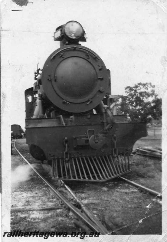 P14493
2 of 3 images of the MRWA loco, A class 27, front view.

