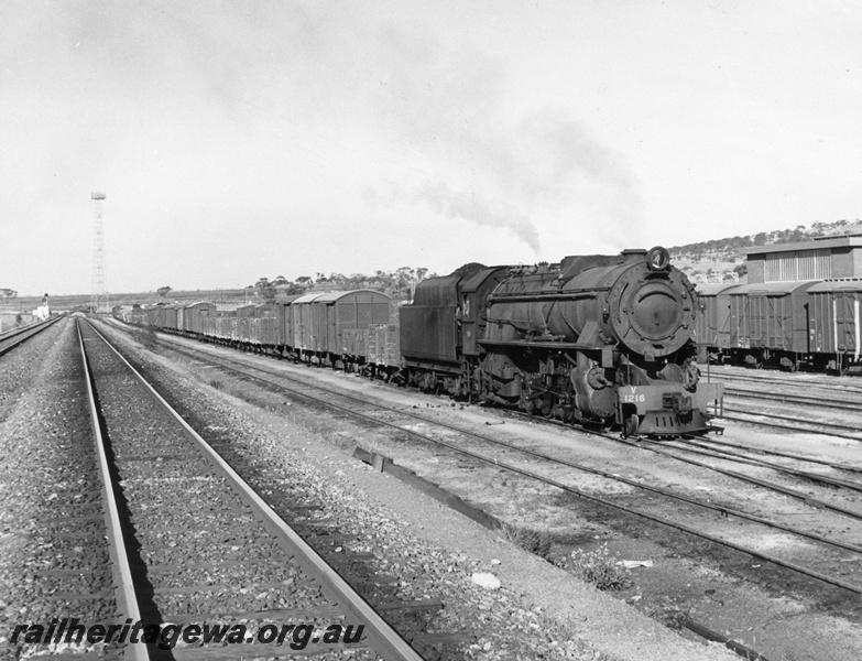 P14598
V class 1216, light tower, Avon Yard, goods train
