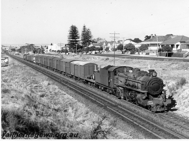 P14629
PMR class 735, Maylands, ER line, goods train
