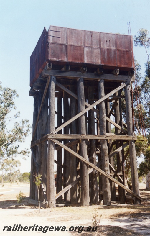 P14748
5 of 6 images of the station precinct and buildings at Tambellup, GSR line, water tower
