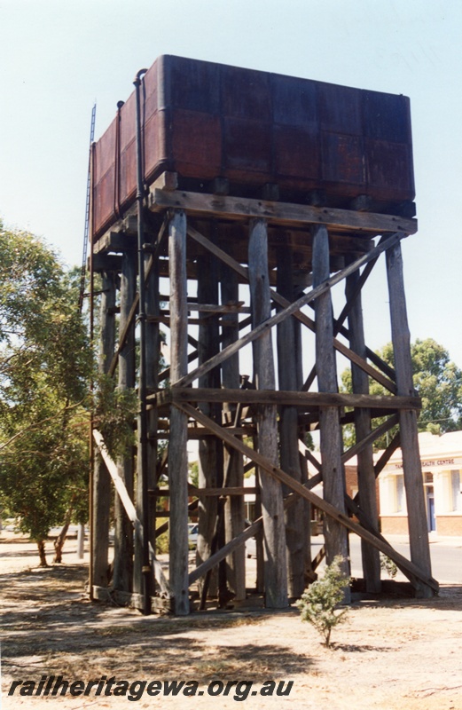 P14749
6 of 6 images of the station precinct and buildings at Tambellup, GSR line, water tower
