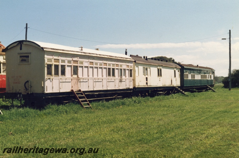 P14826
VW class 5112, ex AF class 13 carriage, Al class 1, ex VY class 5000 bullion van, Bellarine Peninsular Railway in Victoria
