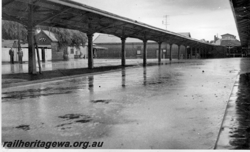 P14918
3 of 4 views of the floods at Kalgoorlie, EGR line, view shows water in the 