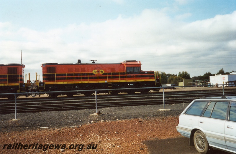 P14999
AW loco, T class 01, low nose version of the NSWGR 48 class, Albany, GSR line side view.
