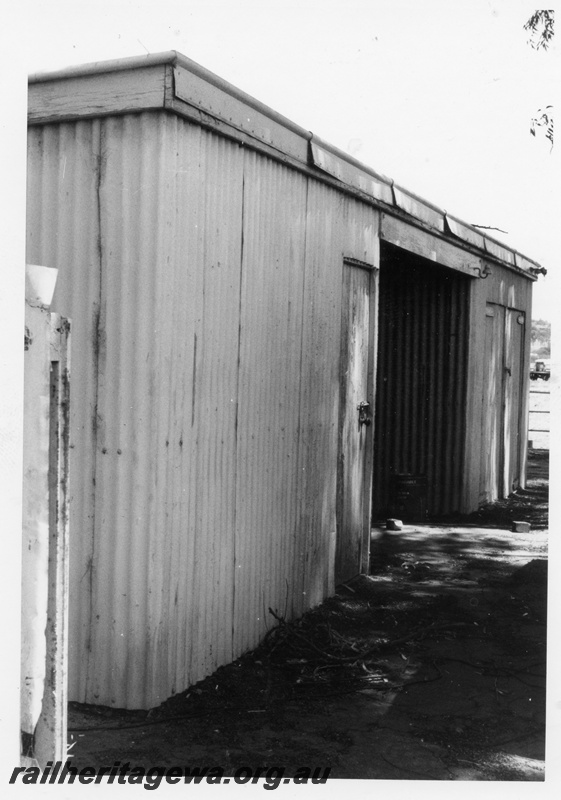 P15164
3 of 8 views of the gangers shed compound at York, GSR line, view inside the compound showing the front of the shed form the opposite end as in P15163
