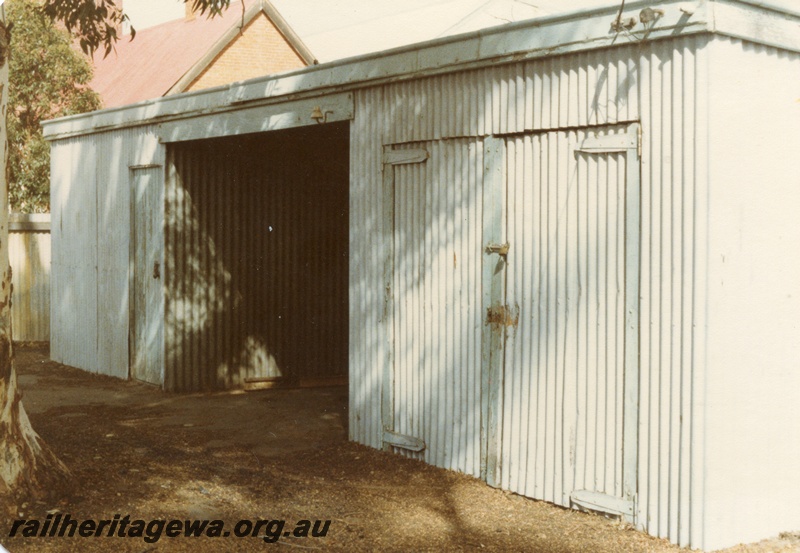 P15168
7 of 8 views of the gangers shed compound at York, GSR line, view of the front and right hand end of the shed
