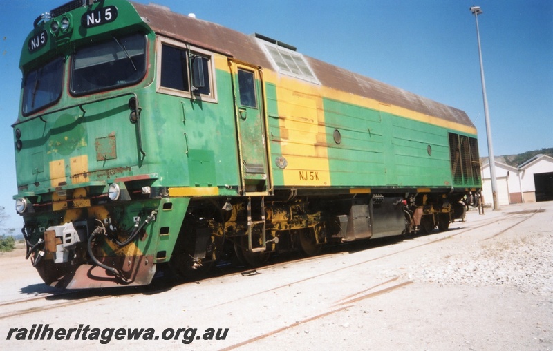 P15314
NJ class 5, in green and yellow livery, Albany, GSR line, front and side view
