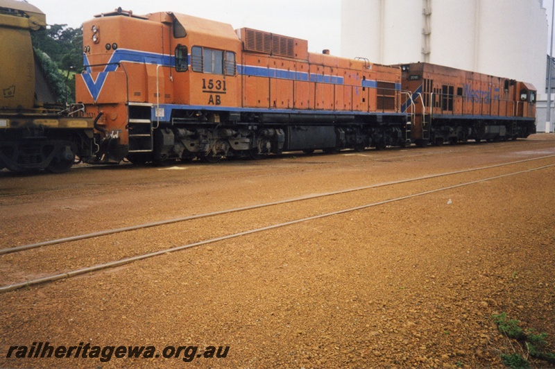 P15322
AB class 1531, in Westrail orange and blue colour scheme but without the Westrail name, P class 2016 