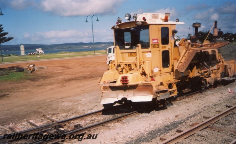 P15372
John Holland Ballast machine stabled at Albany awaiting opportunity to work on refurbished trackage. GSR line.
