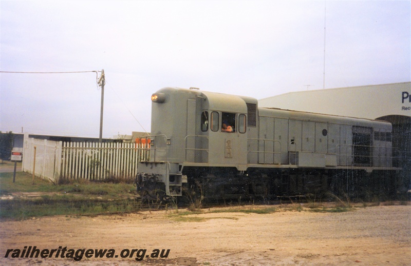 P15595
National Rail H class 2 in the all over grey livery, Kewdale, front and side view
