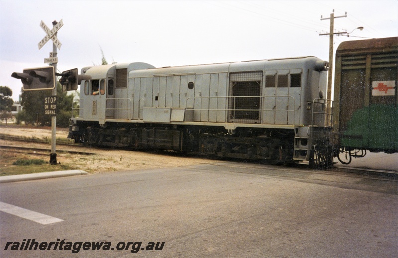 P15597
National Rail H class 2 in the all over grey livery, Kewdale, side and end view
