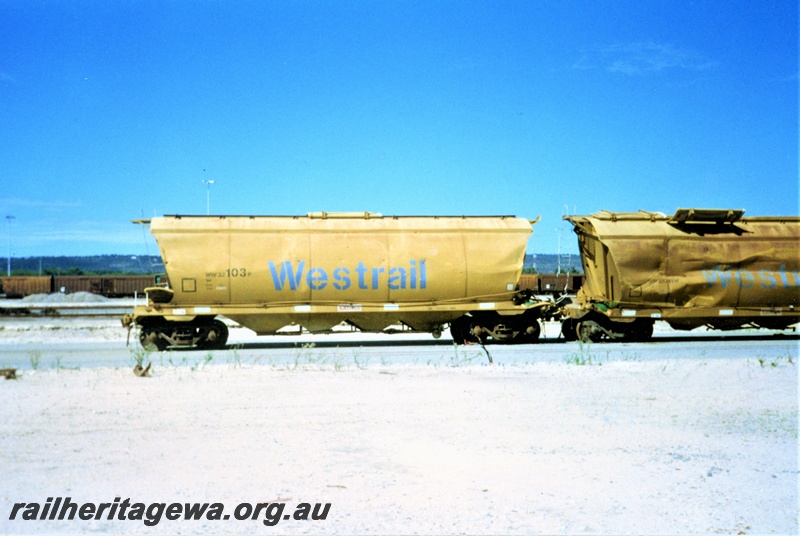 P15616
Westrail WW class 32103P grain hopper, Yellow livery with 