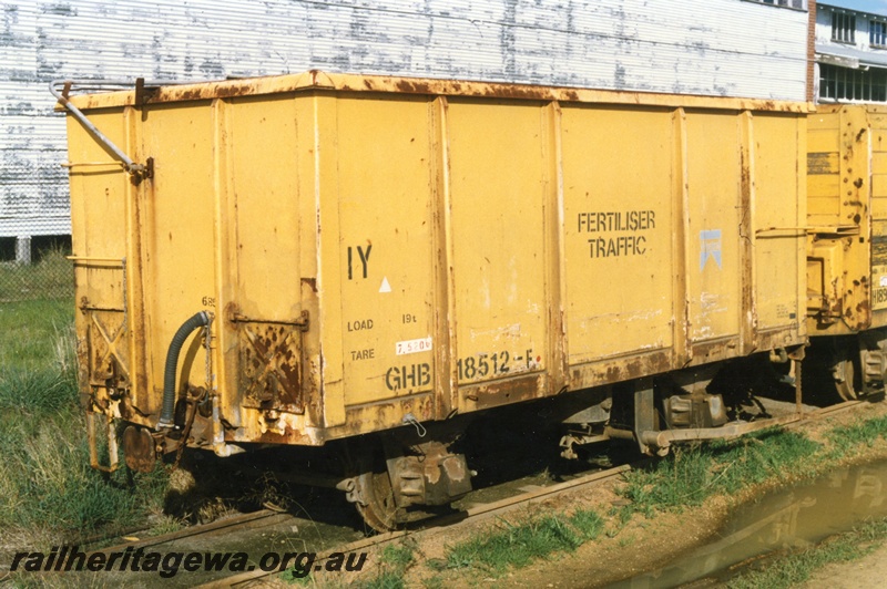 P15713
GHB class 18512-F, all steel high sided wagon, yellow livery with 