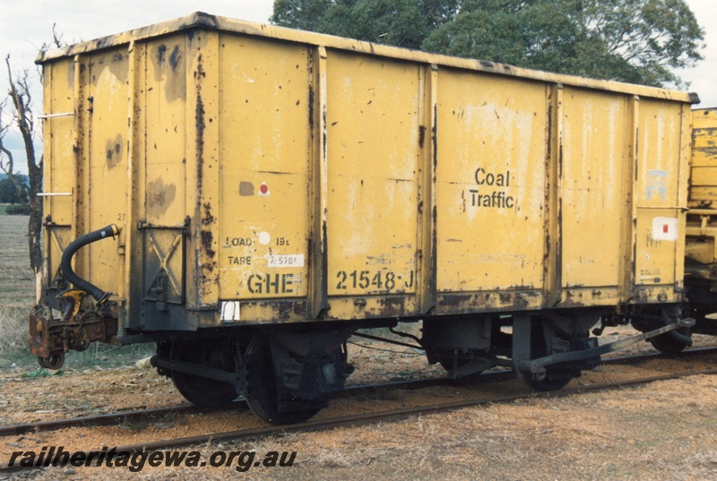 P15715
GHE class 21548-J all steel high sided wagon, yellow livery with 