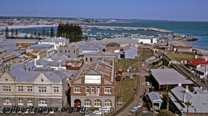 P15860
Vans on Elder Smith's siding with a kickback into a shed, opposite the Fremantle 