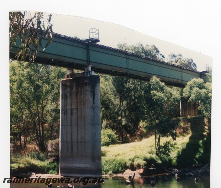 P16280
5 of 5. The Bridgetown rail bridge over the Blackwood River is the highest on the Westrail system above water level at 65 feet.
