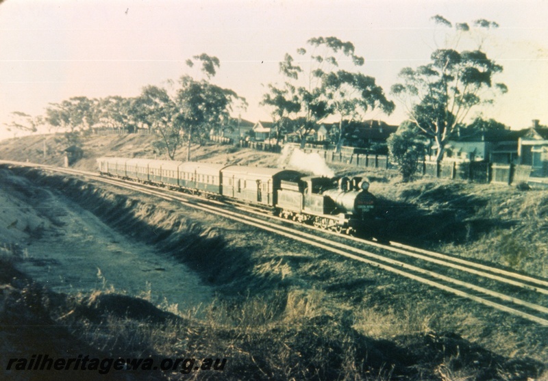 P16374
OA class 179, on ARHS tour train, West Perth, ER line, side and front view
