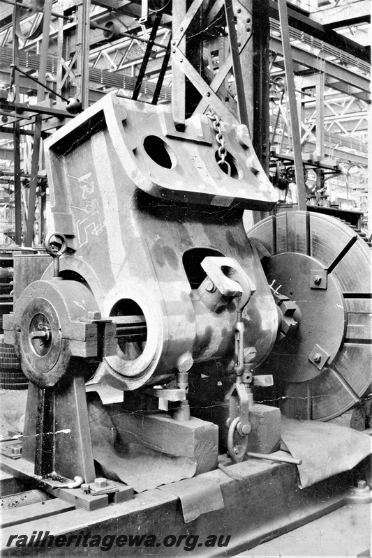 P16598
Boring machine (rear view), Turner Shop, Midland Workshops, c between World Wars
